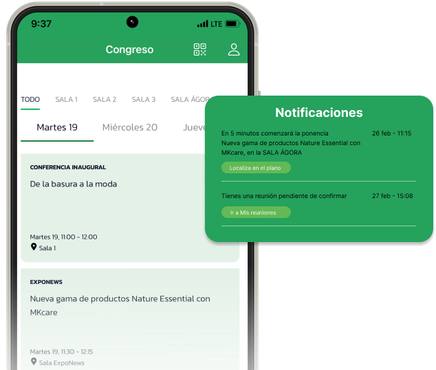 ejemplo app organizadores